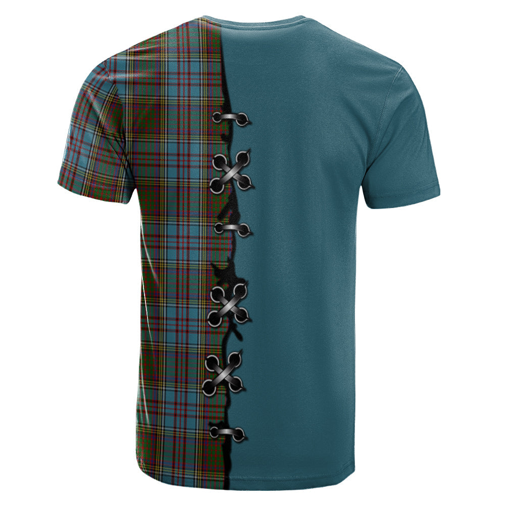 Anderson Tartan T-shirt - Lion Rampant And Celtic Thistle Style