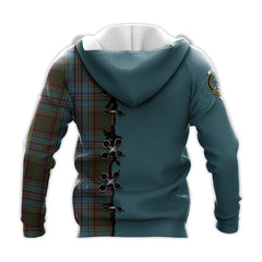 Anderson Tartan Hoodie - Lion Rampant And Celtic Thistle Style