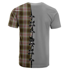 Anderson Dress Tartan T-shirt - Lion Rampant And Celtic Thistle Style