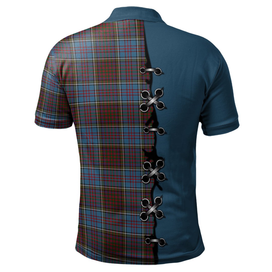 Anderson Highland Society of London Tartan Polo Shirt - Lion Rampant And Celtic Thistle Style