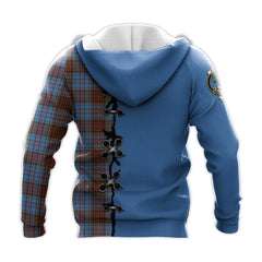 Anderson Modern Tartan Hoodie - Lion Rampant And Celtic Thistle Style