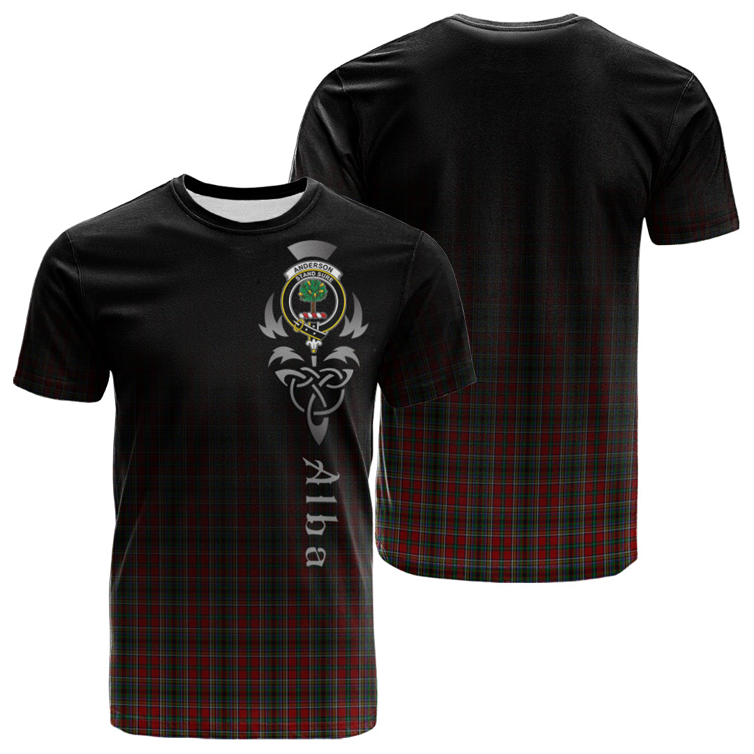 Anderson Of Ardbrake Tartan Crest T-shirt - Alba Celtic Style