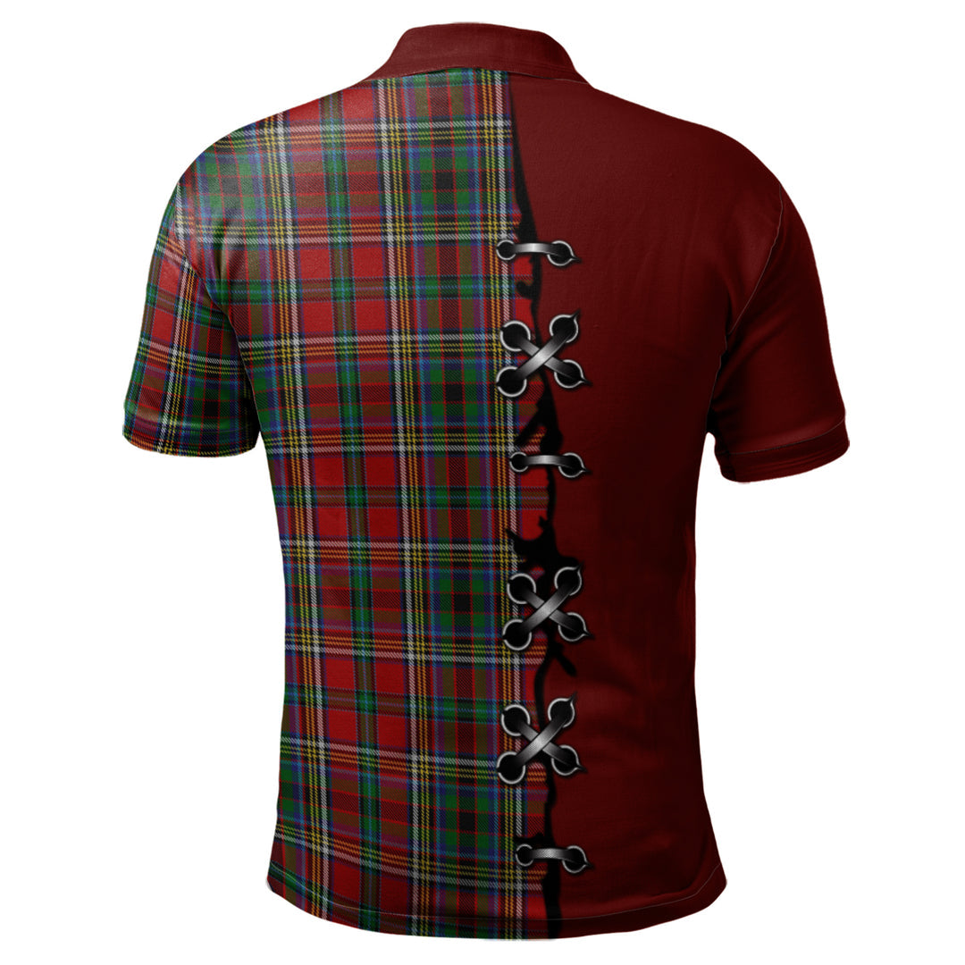 Anderson of Ardbrake Tartan Polo Shirt - Lion Rampant And Celtic Thistle Style