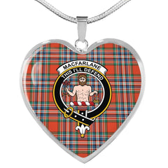 MacFarlane Ancient Tartan Crest Necklace