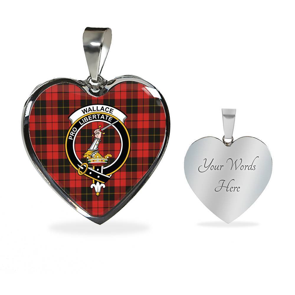 Wallace Weathered Tartan Crest Necklace