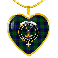 Keith Modern Tartan Crest Necklace