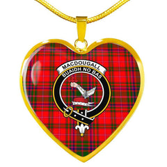 MacDougall Tartan Crest Necklace
