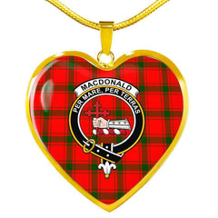MacDonald of Sleat Tartan Crest Necklace