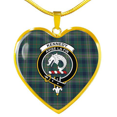 Kennedy Modern Tartan Crest Necklace