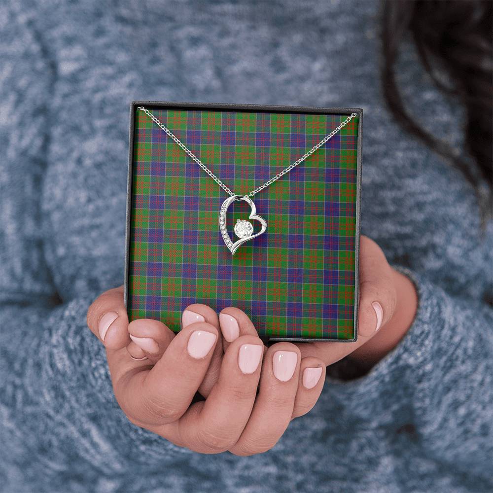 Stewart of Appin Hunting Modern Tartan Necklace - Forever Love Necklace