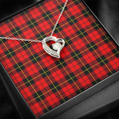 Wallace Hunting - Red Tartan Necklace - Forever Love Necklace