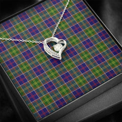 Ayrshire District Tartan Necklace - Forever Love Necklace