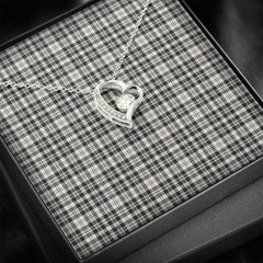 Scott Black & White Ancient Tartan Necklace - Forever Love Necklace
