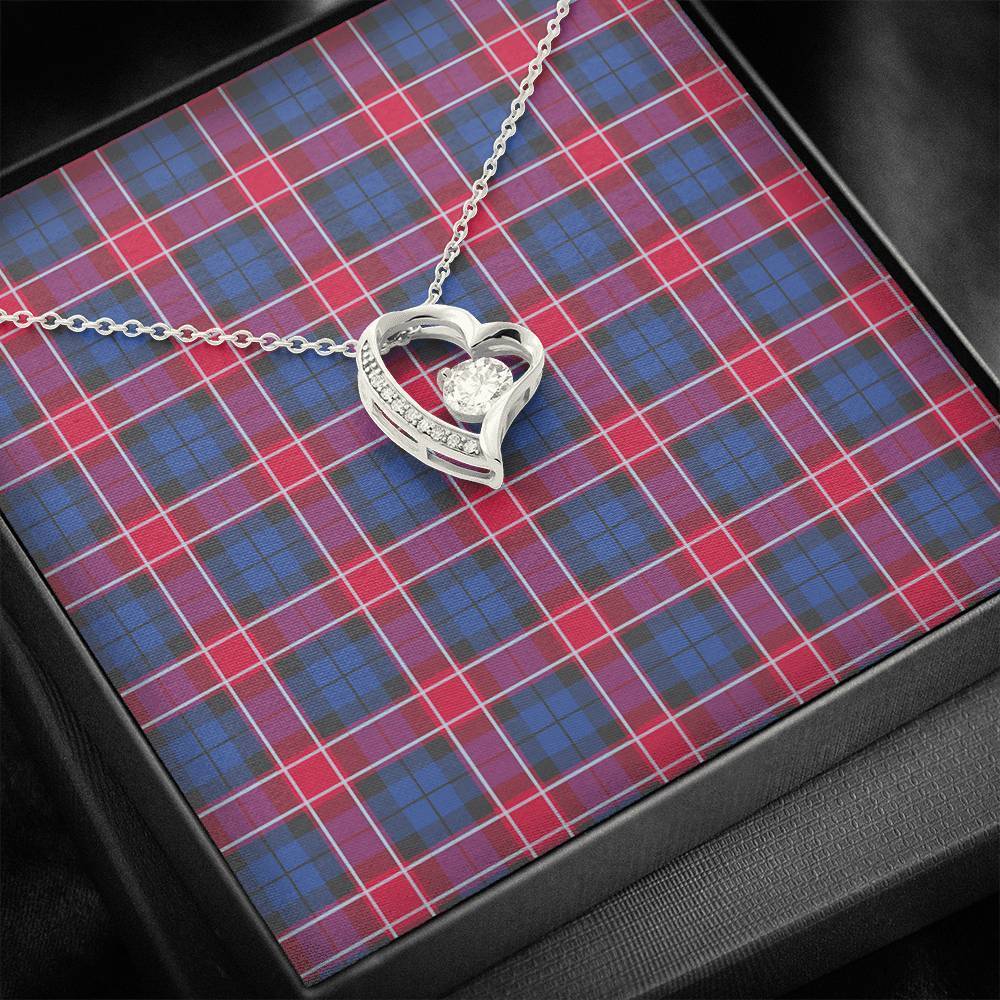 Graham of Menteith Red Tartan Necklace - Forever Love Necklace