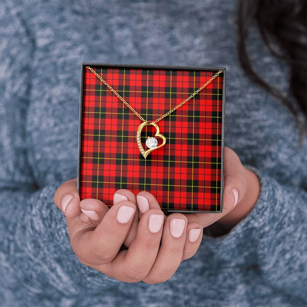 Wallace Hunting - Red Tartan Necklace - Forever Love Necklace