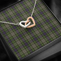 Davidson Tulloch Dress Tartan Interlocking Hearts Necklace