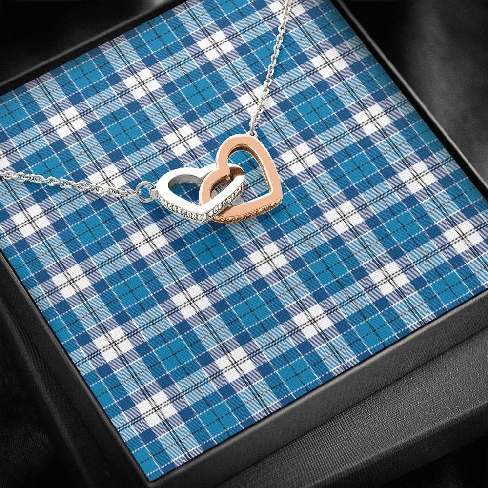 Roberton Tartan Interlocking Hearts Necklace