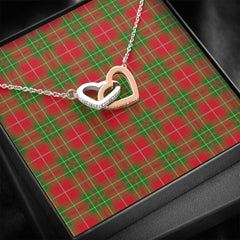 Burnett Ancient Tartan Interlocking Hearts Necklace