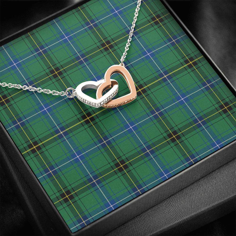 Henderson Ancient Tartan Interlocking Hearts Necklace