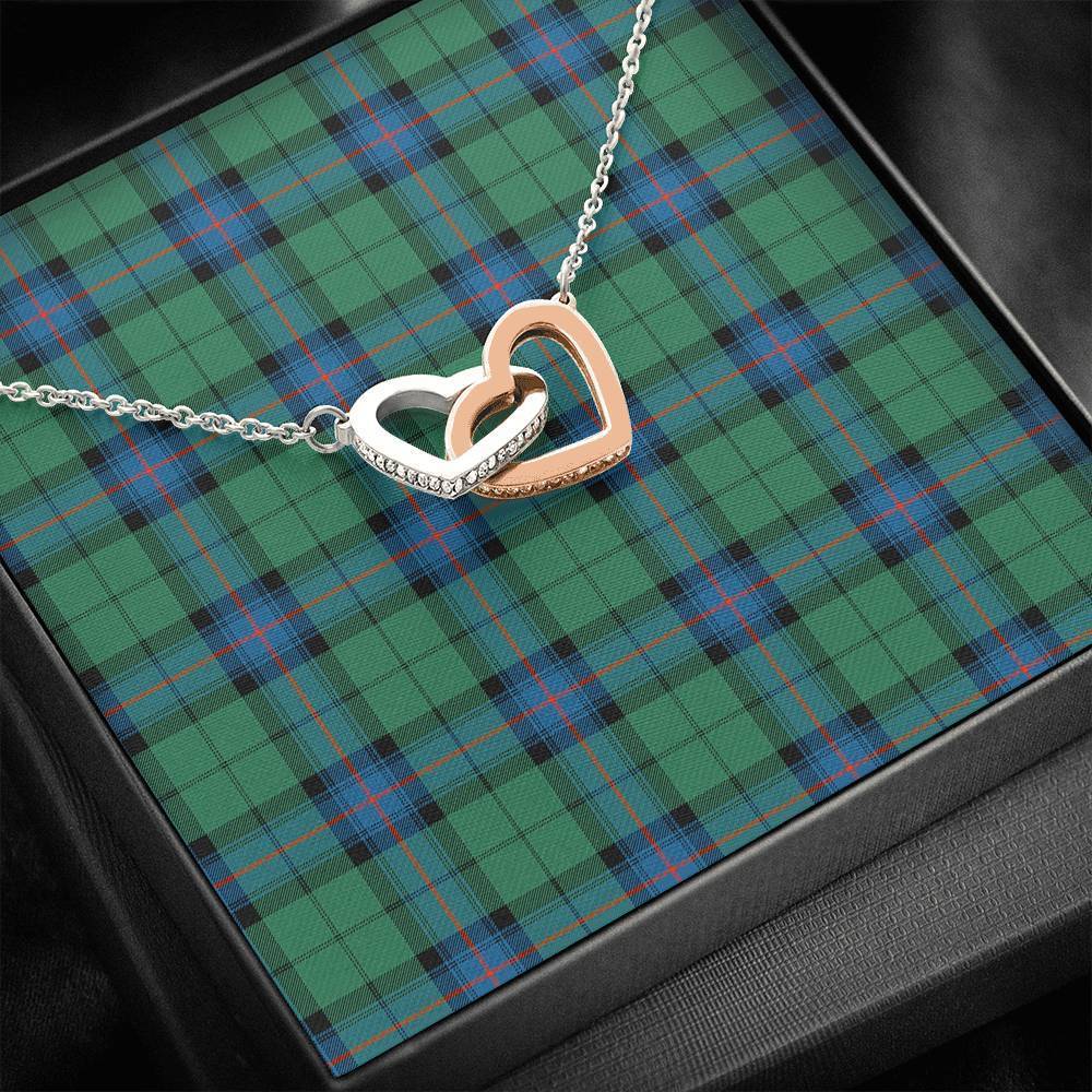 Armstrong Ancient Tartan Interlocking Hearts Necklace