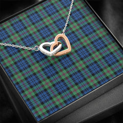 Baird Ancient Tartan Interlocking Hearts Necklace