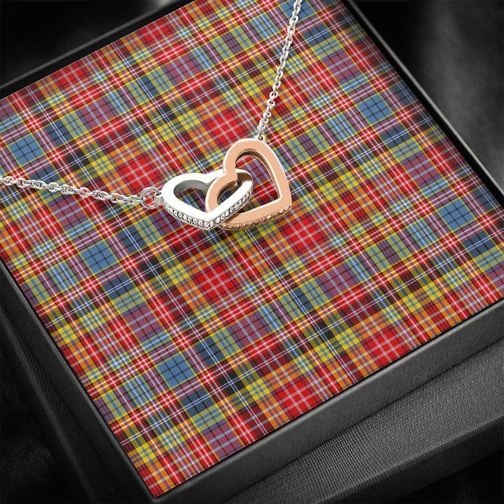 Ogilvie of Airlie Ancient Tartan Interlocking Hearts Necklace