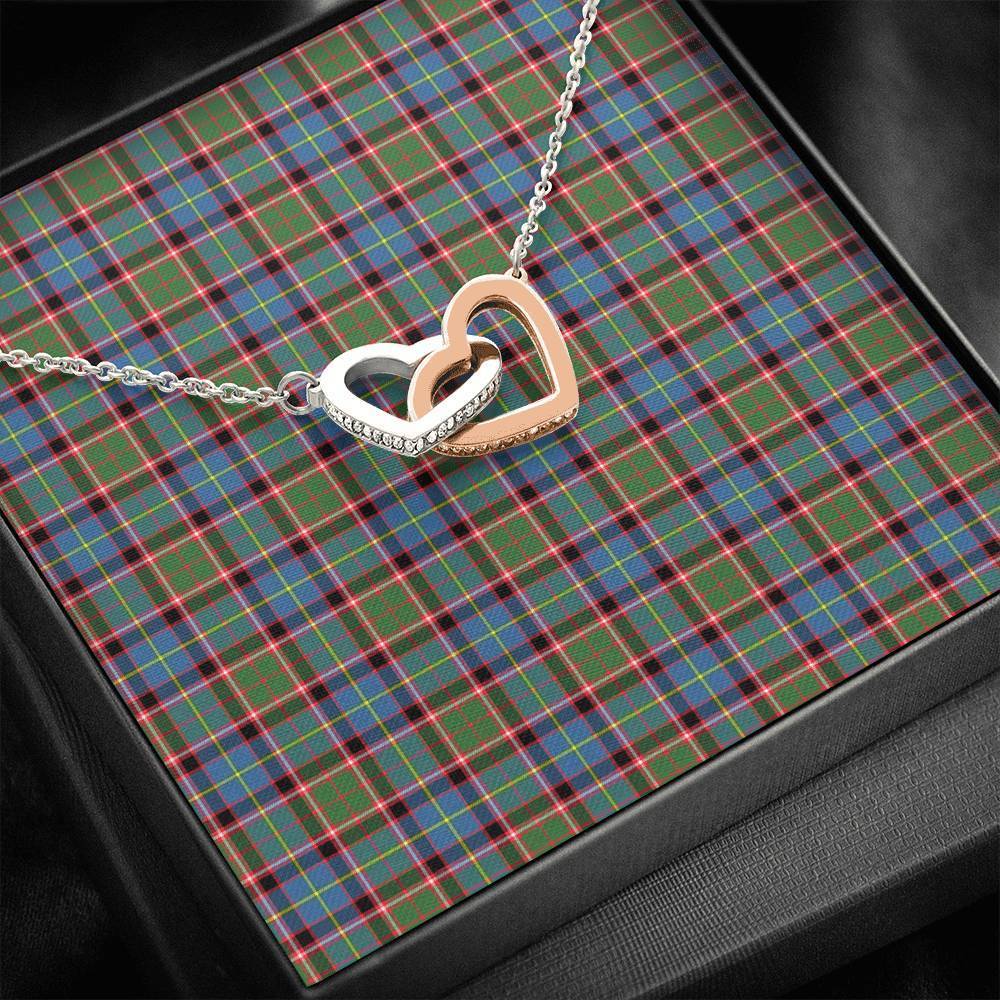 Aikenhead Tartan Interlocking Hearts Necklace