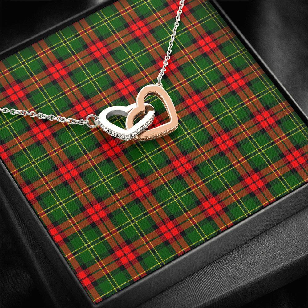 Blackstock Tartan Interlocking Hearts Necklace