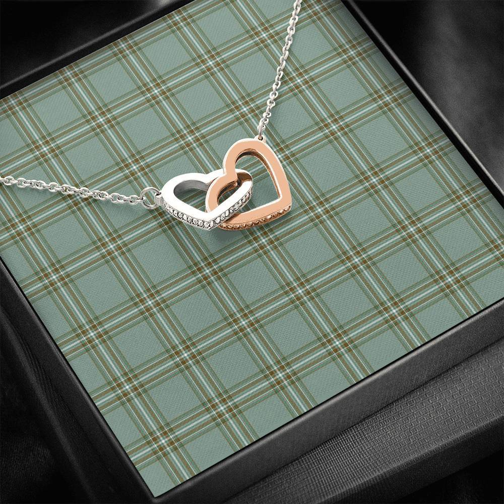 Kelly Dress Tartan Interlocking Hearts Necklace