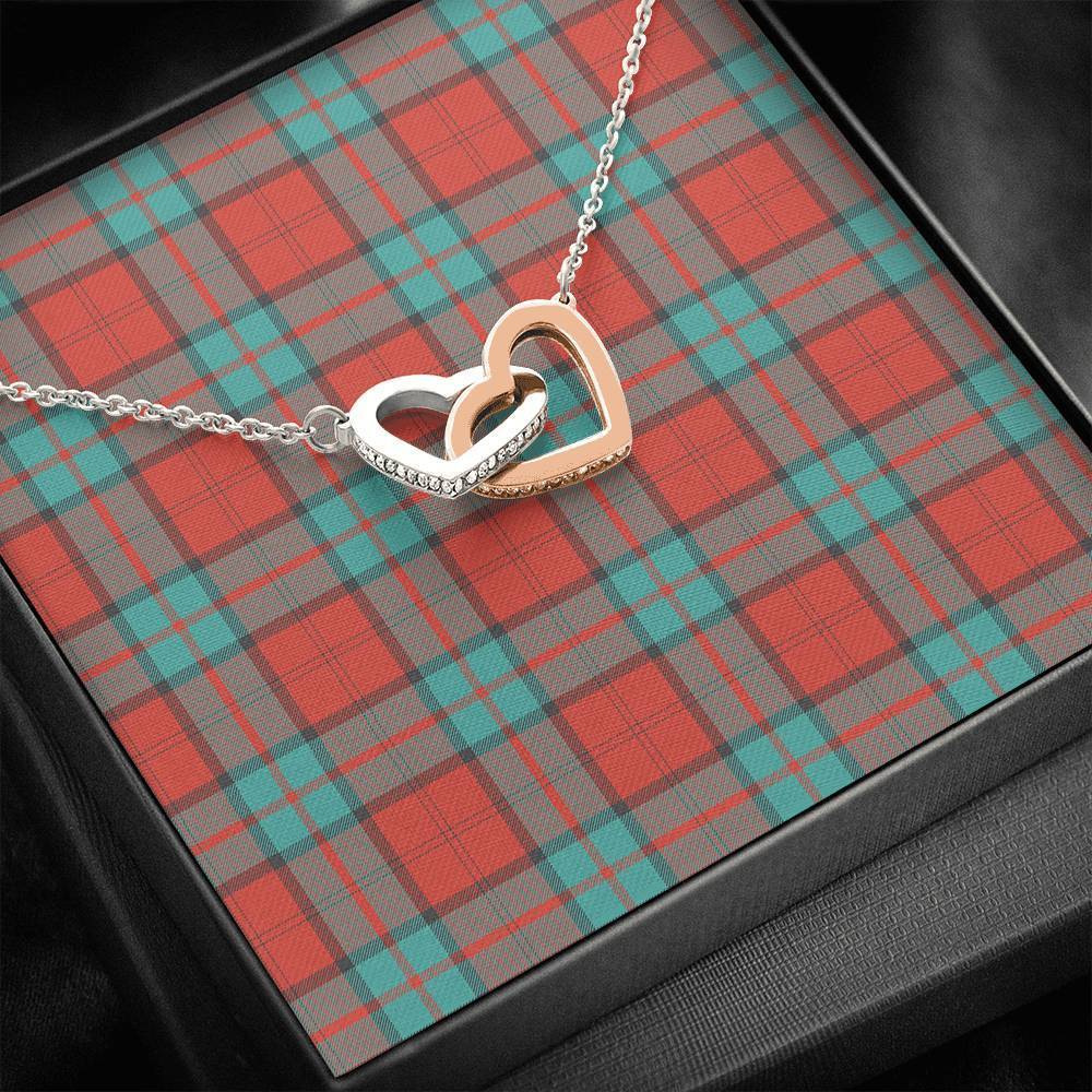 Dunbar Ancient Tartan Interlocking Hearts Necklace