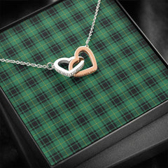 MacArthur Ancient Tartan Interlocking Hearts Necklace