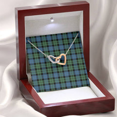MacKay Ancient Tartan Interlocking Hearts Necklace