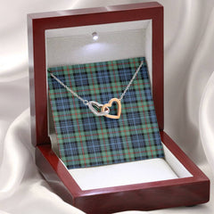 MacKinlay Ancient Tartan Interlocking Hearts Necklace