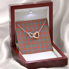 MacFarlane Ancient Tartan Interlocking Hearts Necklace