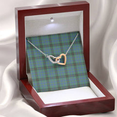 MacInnes Ancient Tartan Interlocking Hearts Necklace
