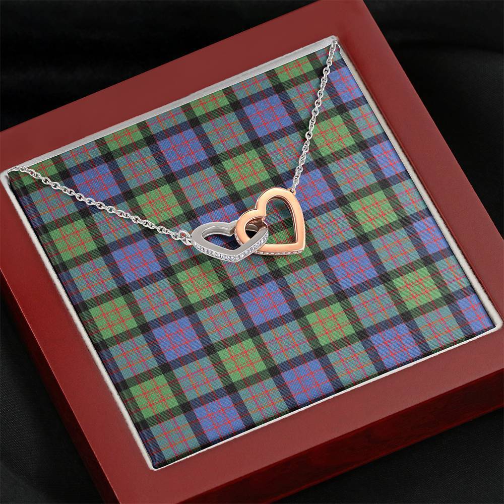 MacDonald Ancient Tartan Interlocking Hearts Necklace