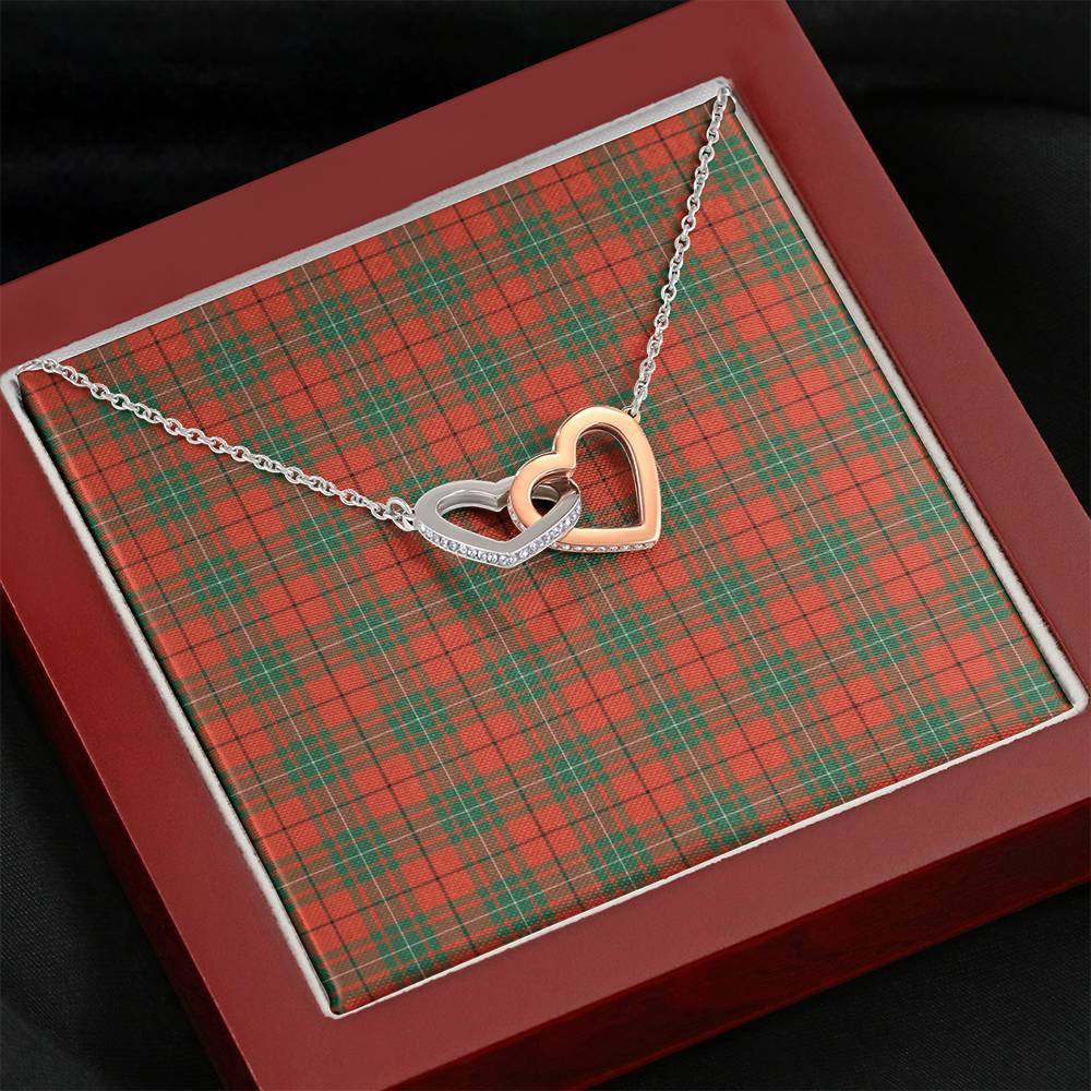 MacAulay Ancient Tartan Interlocking Hearts Necklace