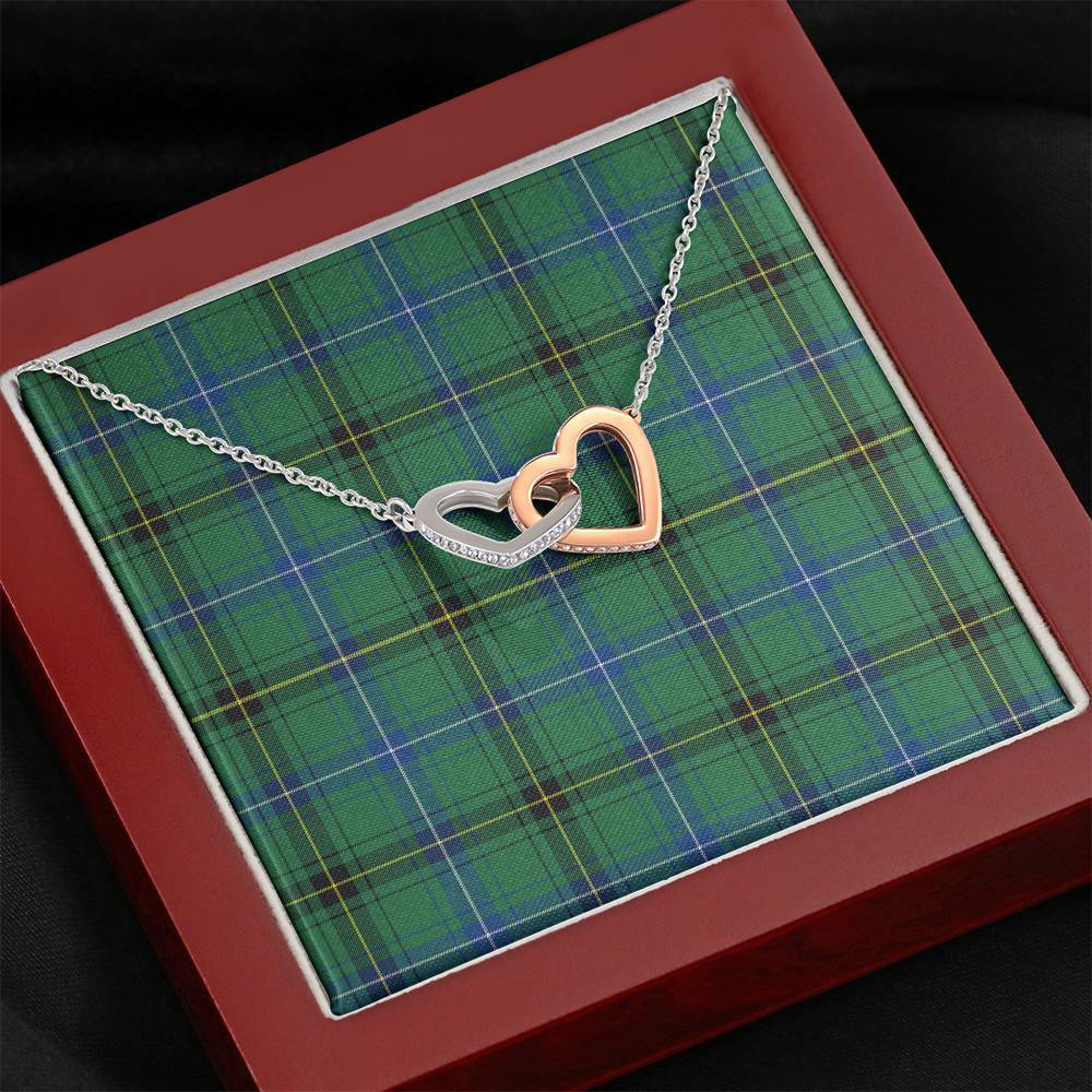 Henderson Ancient Tartan Interlocking Hearts Necklace