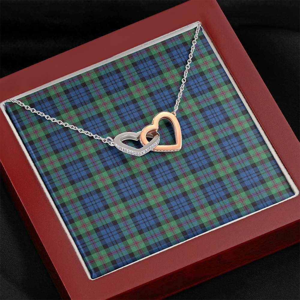 Baird Ancient Tartan Interlocking Hearts Necklace