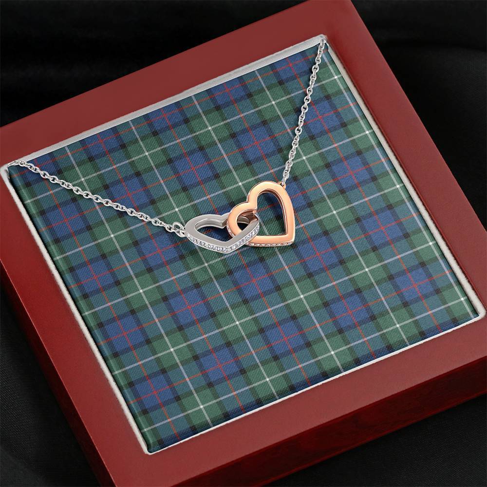 Davidson of Tulloch Tartan Interlocking Hearts Necklace