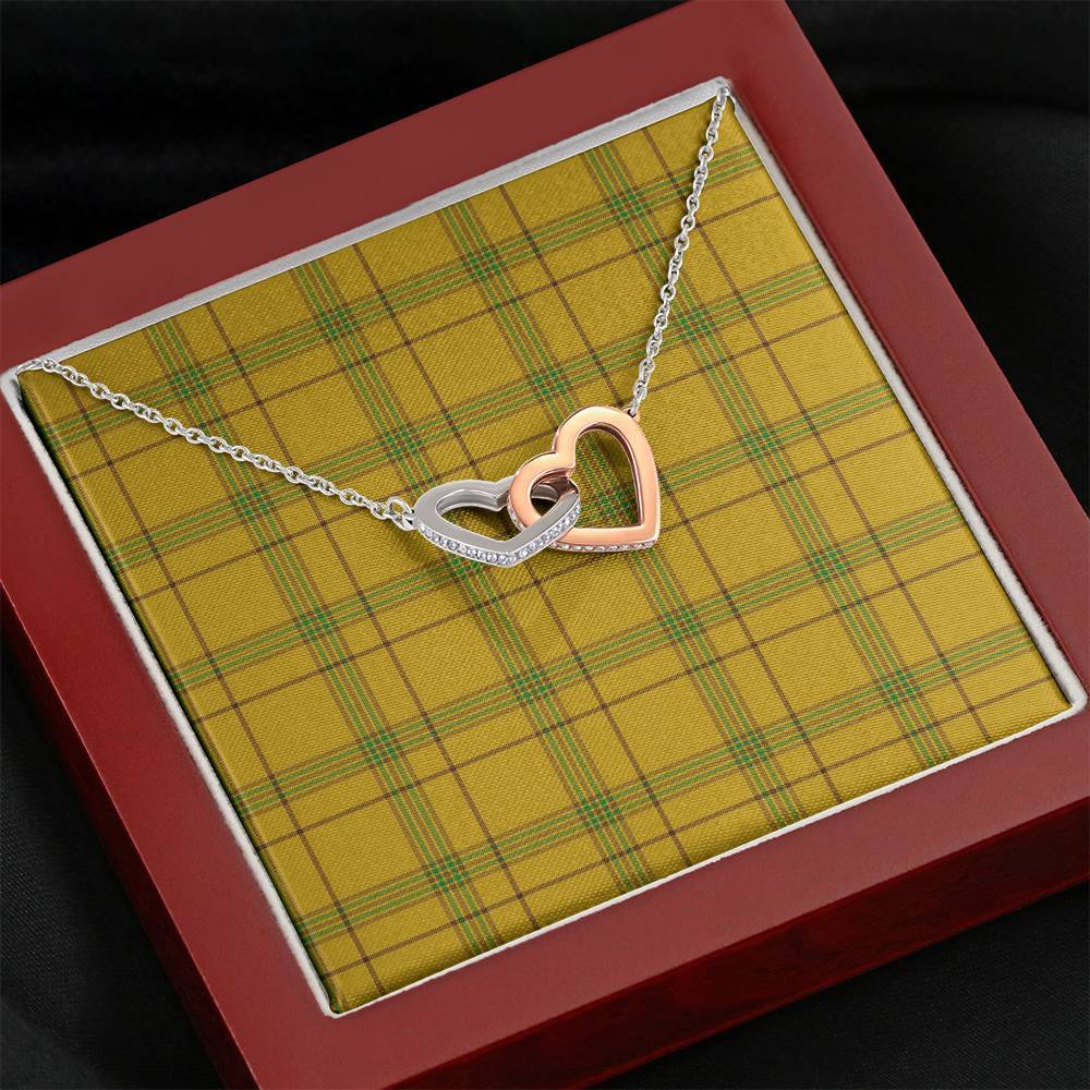 Houston Tartan Interlocking Hearts Necklace