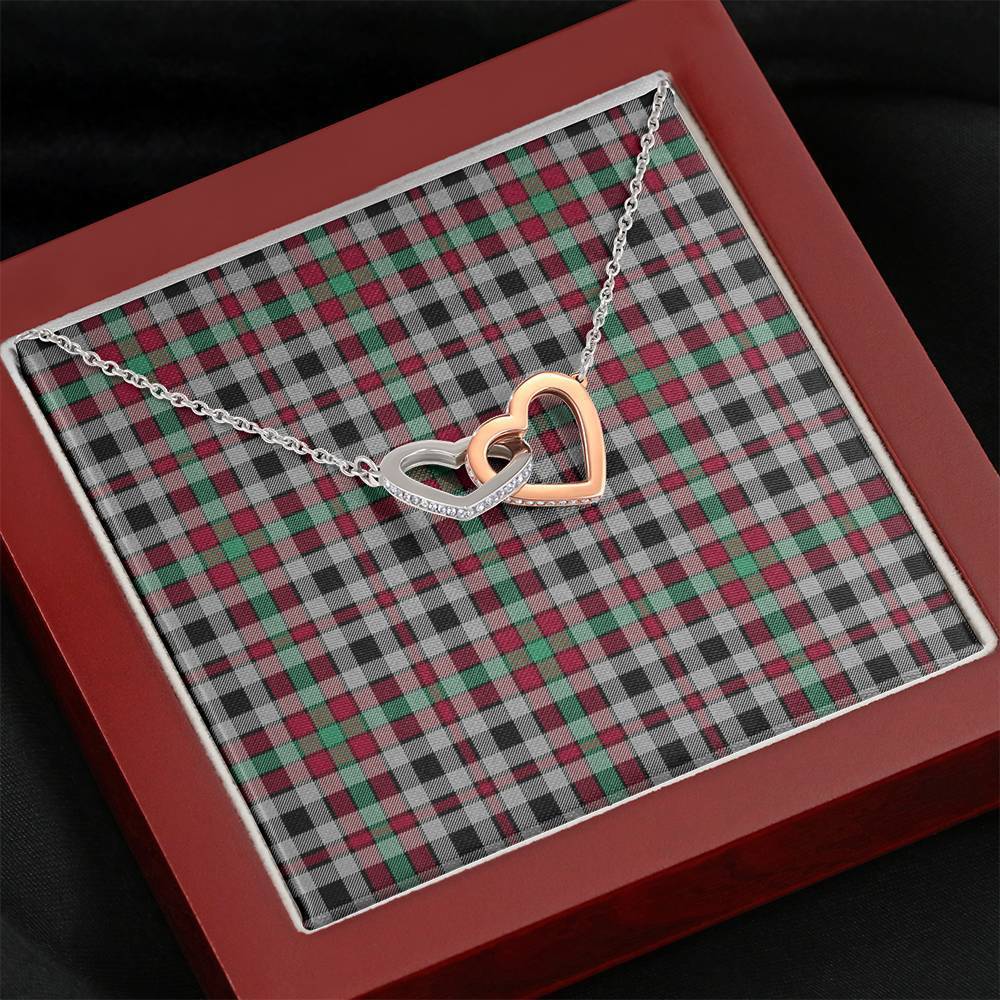 Borthwick Ancient Tartan Interlocking Hearts Necklace