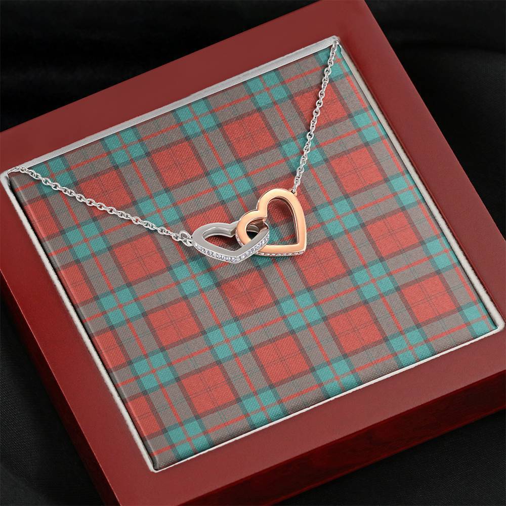 Dunbar Ancient Tartan Interlocking Hearts Necklace