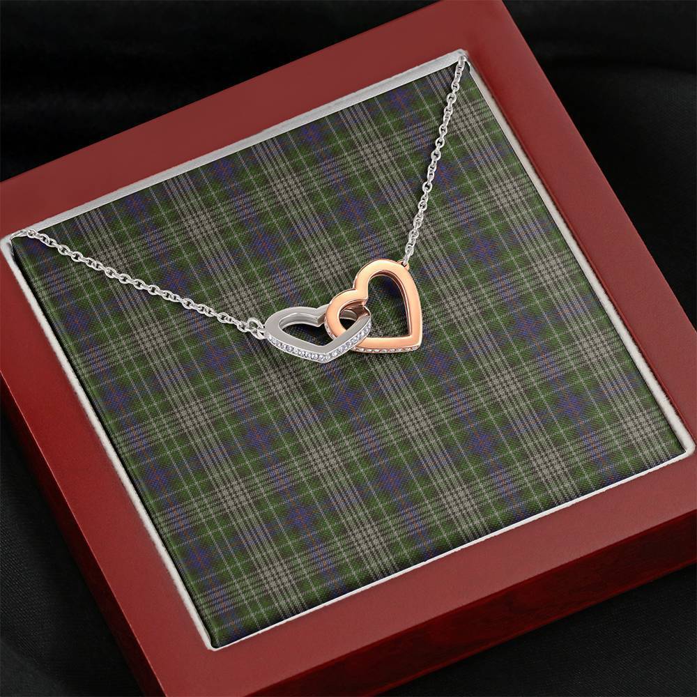 Davidson Tulloch Dress Tartan Interlocking Hearts Necklace