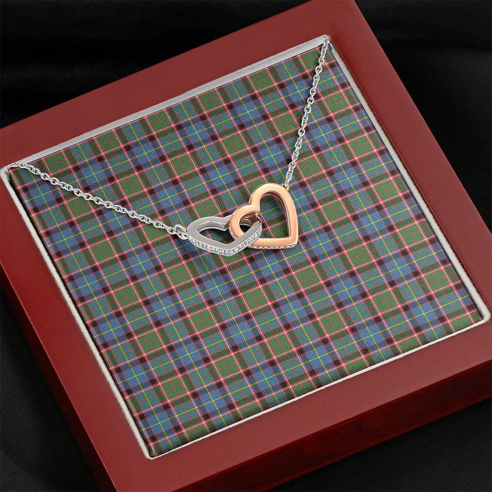 Aikenhead Tartan Interlocking Hearts Necklace