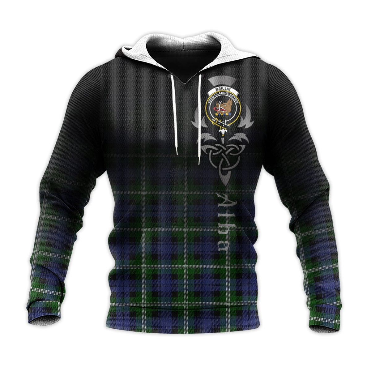 Baillie Modern Tartan Hoodie - Alba Celtic Style