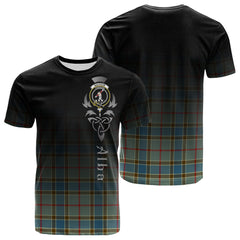 Balfour Blue Tartan Crest T-shirt - Alba Celtic Style