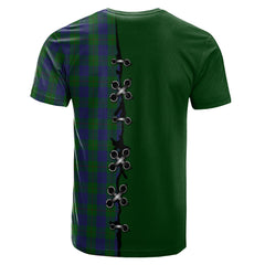 Barclay Tartan T-shirt - Lion Rampant And Celtic Thistle Style