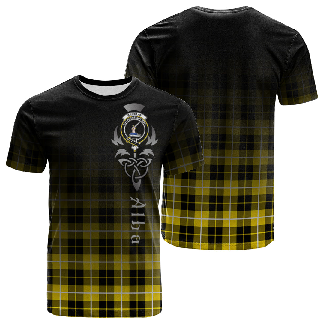 Barclay Dress Modern Tartan Crest T-shirt - Alba Celtic Style