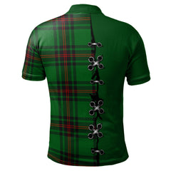 Beveridge Tartan Polo Shirt - Lion Rampant And Celtic Thistle Style